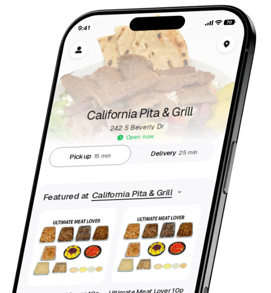 California Pita & Grill app preview